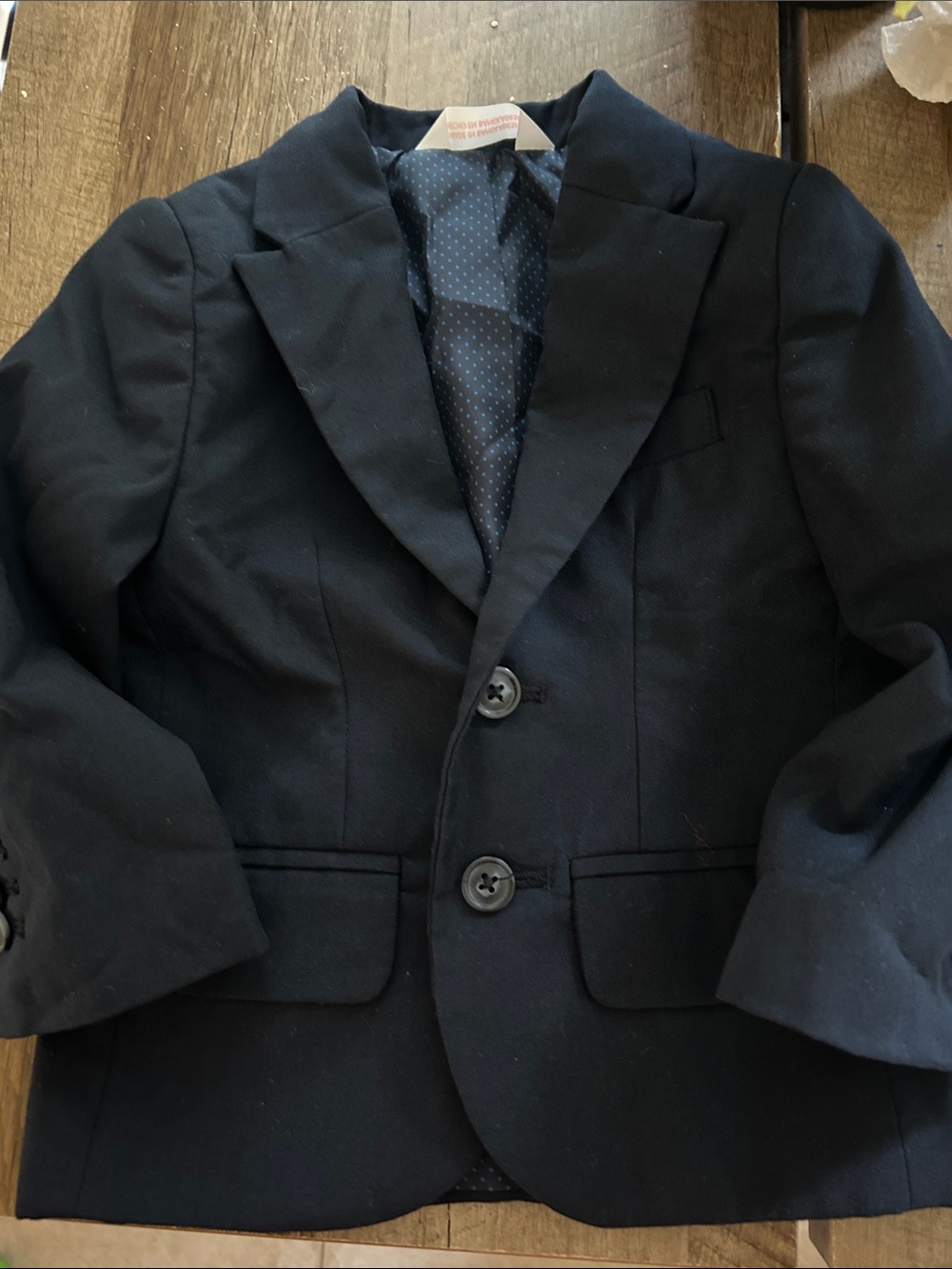 Cat & Jack Navy Blue Kids Blazer - Two-Button Tailored Jacket